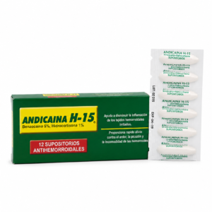 ANDICAINA H15 Supositorios